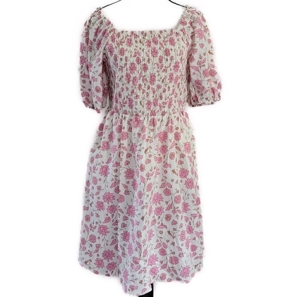 Floral Smocked Summer dress - size S - Picture 1 of 5